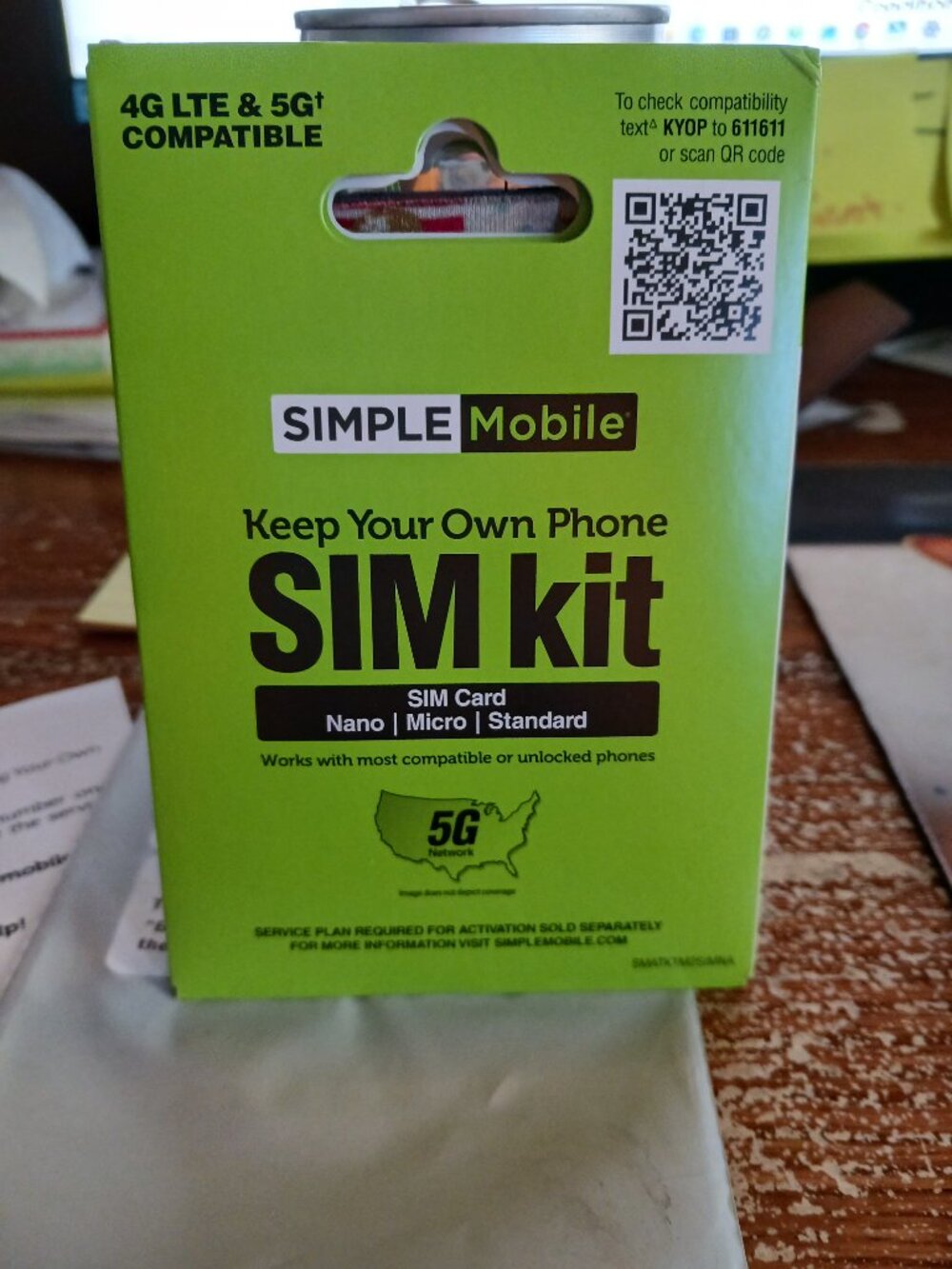 SIMPLE Mobile Dual SIM Kit 2-Pack Keep Your Own Phone 3-in-1 SMATKTMDUNR-TRI